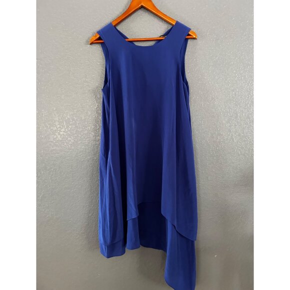 Eileen Fisher Layered Asymmetrical Silk Shift Dress Women’s Size SMALL - Picture 1 of 4